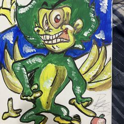 Crazy Monkey Painting Canvas