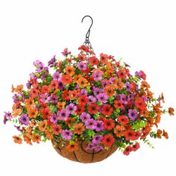 Artificial Hanging Flowers Basket for Outdoor, UV Resistant Plants Daisy Category: Patio, Lawn & Garden > Gardening & Lawn Care Brand: ZFProcess Color