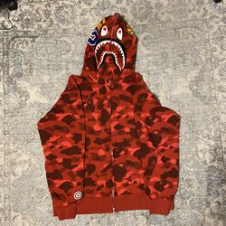 Bape Red Camo Hoodie 