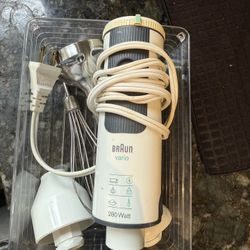Needs To Go!!Braun Vario 280W Hand Blender w/ Attachments 