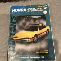 Chilton’s Honda Accord 1(contact info removed) Repair Manual
