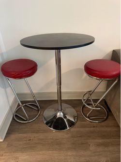 Pub table plus barstools
