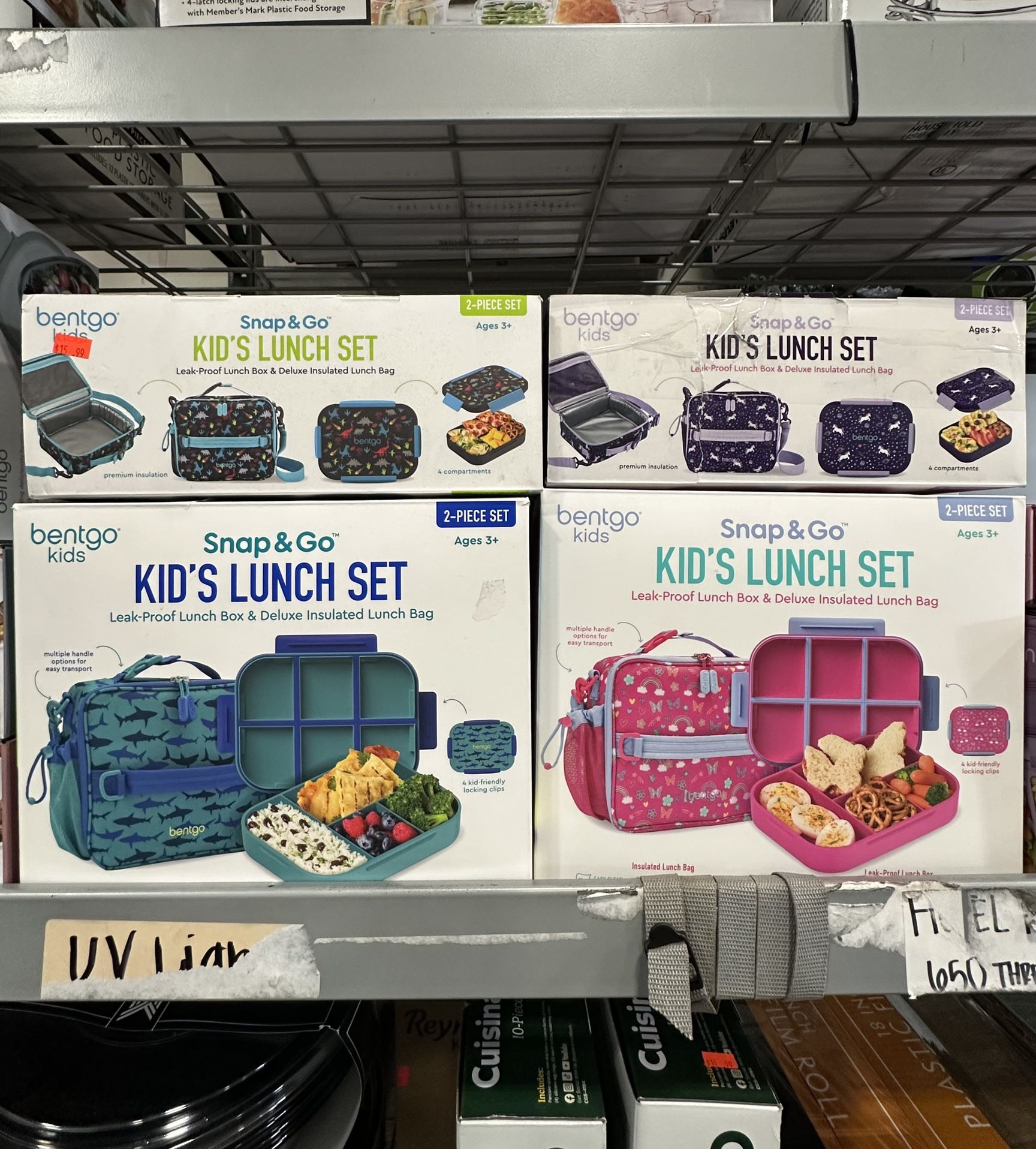 Bentgo Kids Snap & Go Lunch Set Leak-Proof Lunch Box & Deluxe Insulated Lunch Bag Brand New In Box
