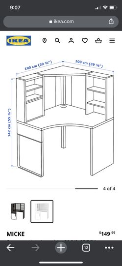 IKEA Micke Corner Desk for Sale in Tempe AZ OfferUp