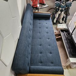 Elegant Navy Blue Couch Sofa Davenport 