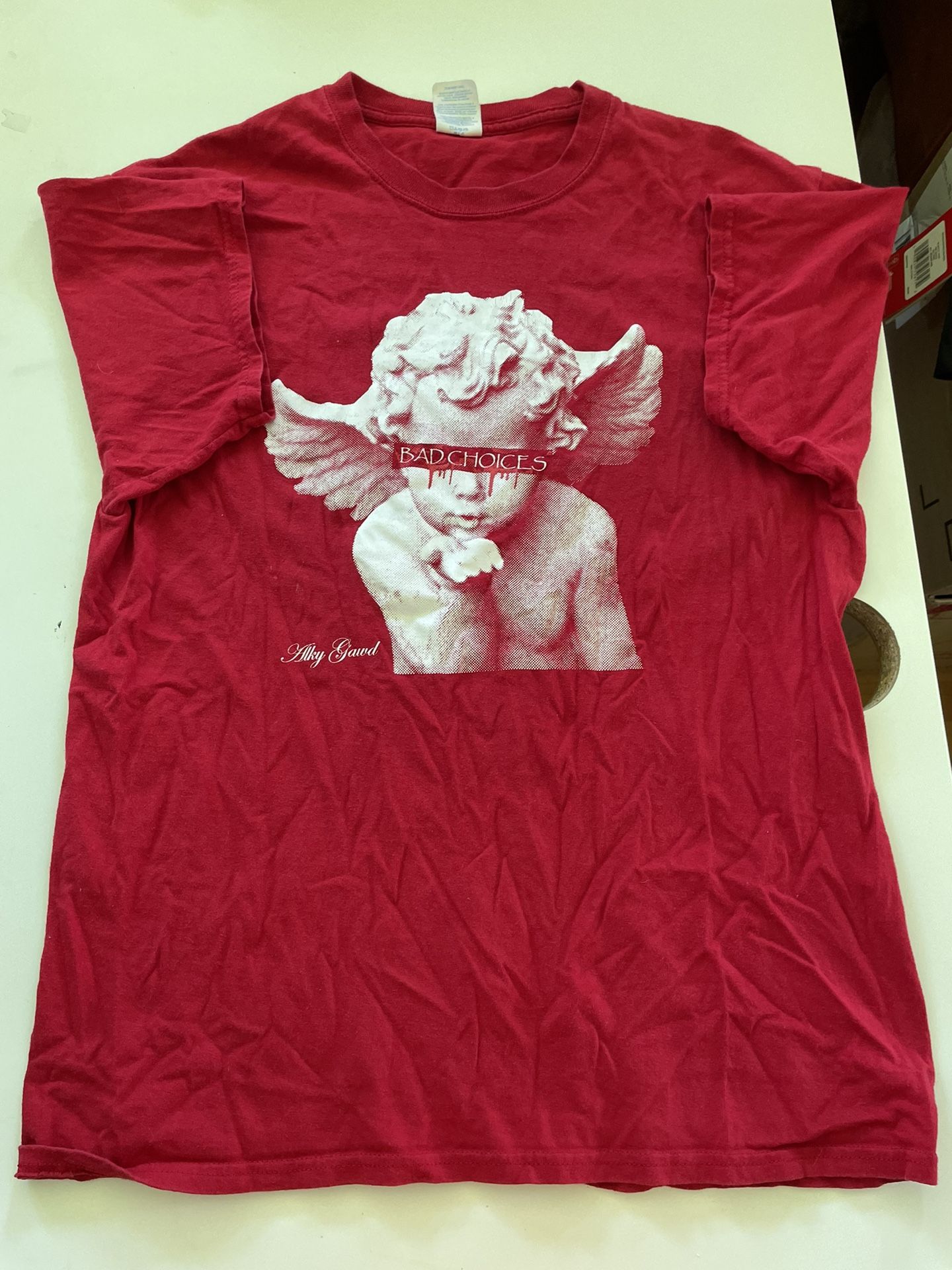 Red Bad Choices tee shirt #streetwear #skater Size: L 🚚 Ships fast – usually same or next day 🔥 Bundle & save – DM for deals on 2+ items!