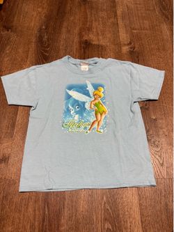 Disney Tinkerbell blue tee, youth Size M