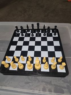 Plastic Chess Set - all pieces, board and carry-all