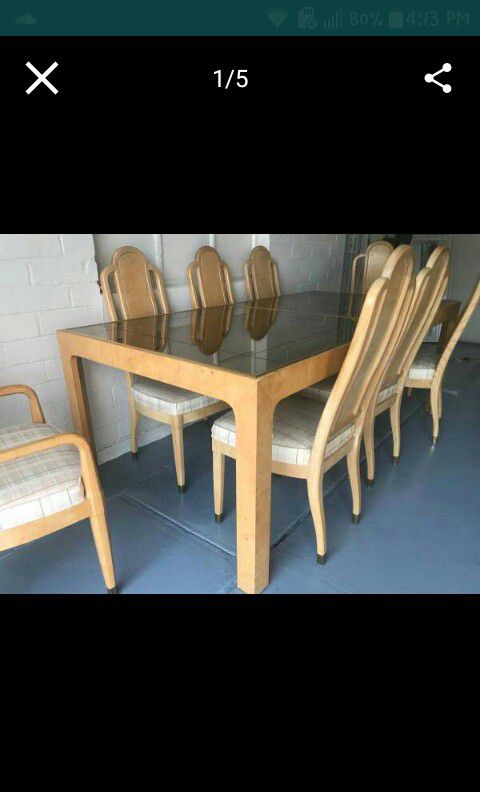 Henredon Dining room set 8 Chairs +Extension