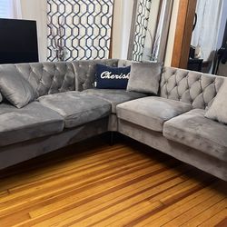 Sectional L shape Grey