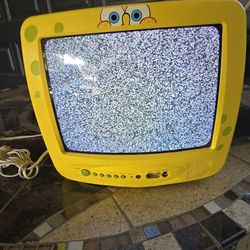 2003 SpongeBob Emerson SB305 Series 13"CRT  Tv Works Rare Early Retro Nickelodeon 