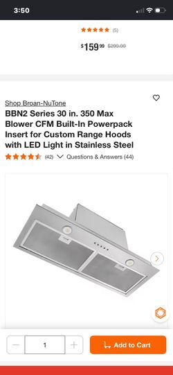 Range hoods led lights