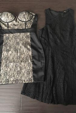 Lace womens black dresses