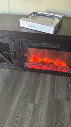 Electric fire place tv stand
