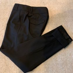 Women’s fully lined black wool dress pants, Banana Republic