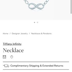 TIFFANY & CO INFINITY necklace