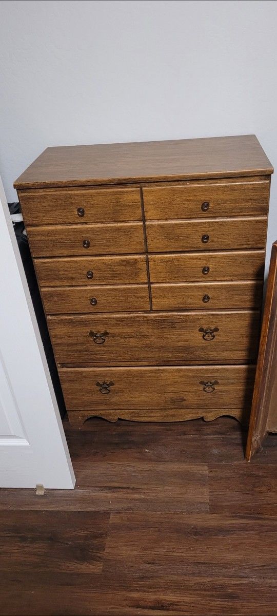 Brown Four Drawer Dresser
