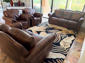 Four piece leather living room couch set FREE DELIVERY