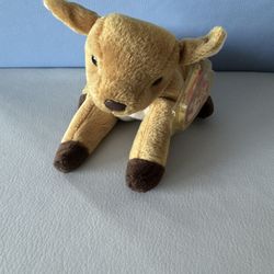 Rare Ty Whisper the Deer Beanie Baby 