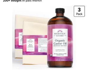 Organic Castor Oil Pack Wrap Kit -