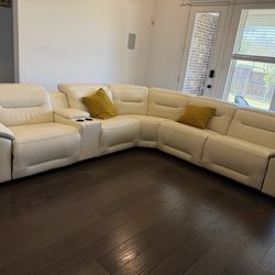 Full Home Setup – Reclining Sectional + Dining Table + Patio Set – Moving Sale