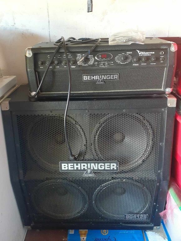 Behringer BG412S + V-ampire Amp Head Combo