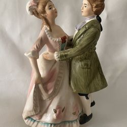Vintage Colonial Couple Dancing Plays Music Rotating Somewhere My Love Lara's Theme JAPAN