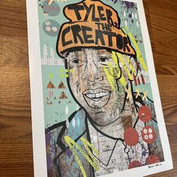 Tyler the Creator Print, 13” x 19”, excellent condition