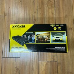 KICKER - CX 1800W Class D Digital Mono Amplifier with Variable Low-Pass Crossover - Gray