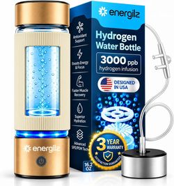 NEW IN BOX Hydrogen Water Bottle | Large 16.2 oz (480 ml) Generator 3000 ppb Hydrogenator