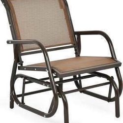 New Assembled Outdoor Swing Glider Chair W/Study Metal Frame Only 1 Available