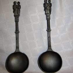 Vintage Pewter German Wedding Spoons $30