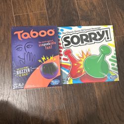 Taboo & Sorry (Brand New)