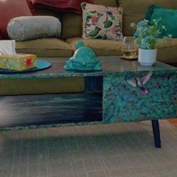 Coffee Table Redone And Repainted By Me. 