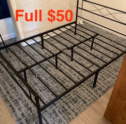 Full metal bed frame