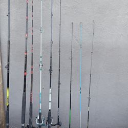 Fishing reels and rods