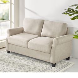 Beige Loveseat