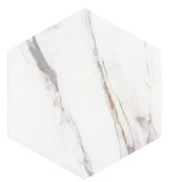 MSI - Genesis White 19 in. x 22 in. Matte Porcelain Marble Look Floor and Wall Tile (12.9 sq. ft./Case)