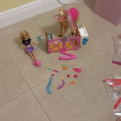 Barbie Horse Set Up