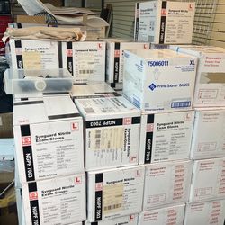 Neutral food preparation, exam gloves, plastic free powder, free