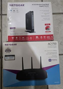 Two WiFi Internet routers, open box, mint condition