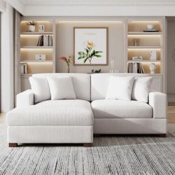 Yalisa 2 Piece Corduroy Sectional (Basically New)