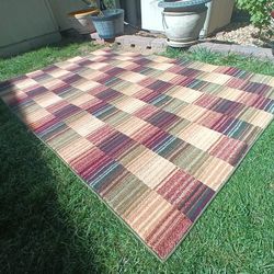 93" x 63" Beautiful Multicolor Area Rug Carpet 