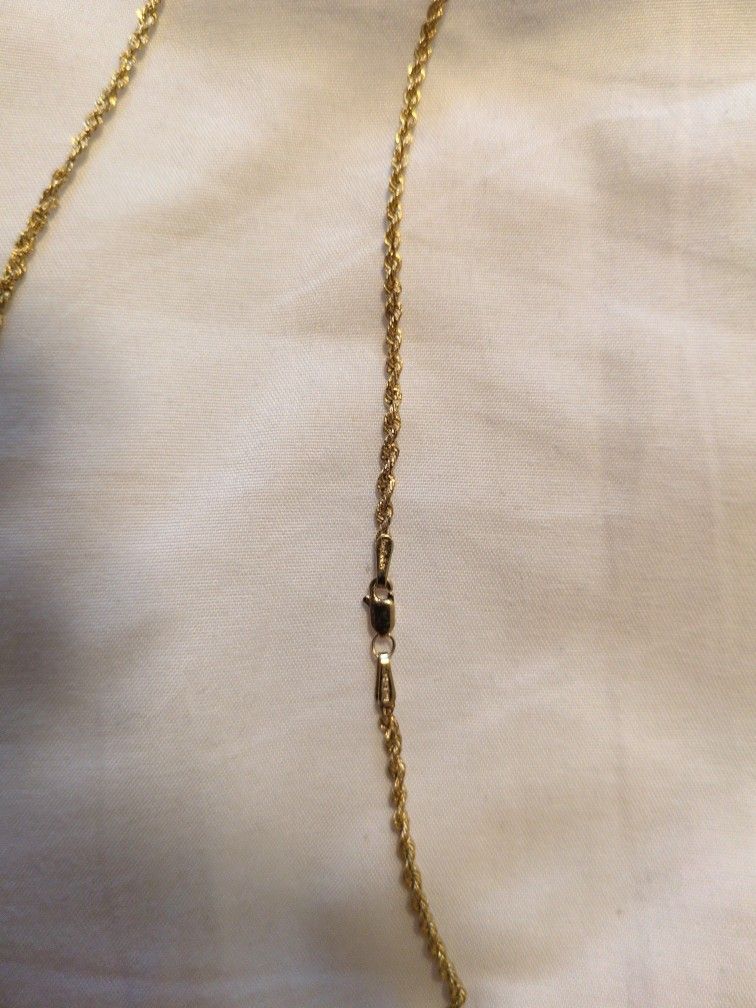 14k Hollow Rope Chain 