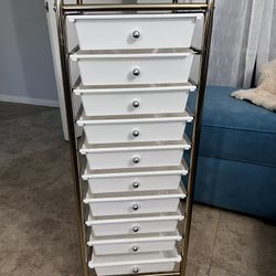10 Drawer Rolling Cart