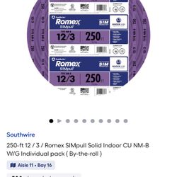 Romex 12/3 250ft