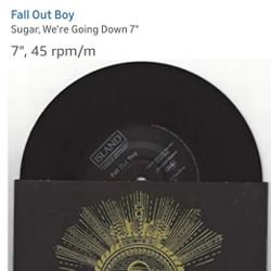 Fall Out Boy Sugar We're Going Down 7" Vinyl