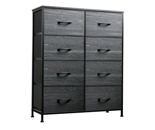 2 Fabric Dresser for Bedroom, Tall Dresser with 8 Drawers, 