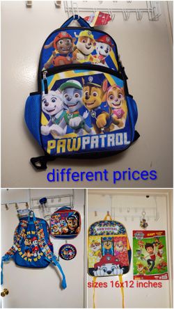 paw patrol backpack / DIFFERENT PRICES