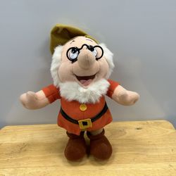 Vintage Mattel Disney Snow White & The Seven Dwarfs Doc Plush Figure 1993 11"